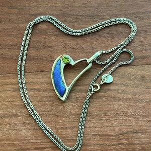Nikki Butler 925 Sterling Silver lapis lazuli necklace